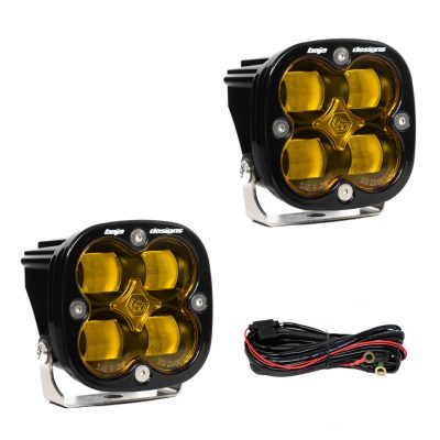 Squadron SAE Pair LED Spot Baja Amber