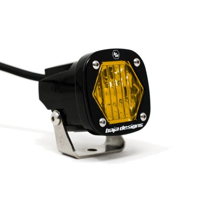 S1 Baja Amber Wide Cornering LED Light with Mounting Bracket Single