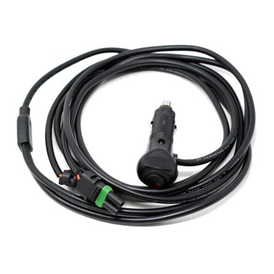 10 Foot Wire Harness w/12v Cigarette Plug-2 Light Max 85 Watts