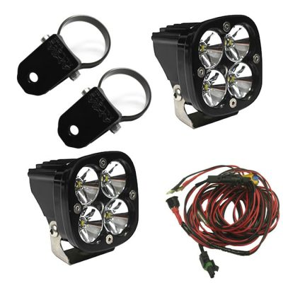LED Light Pods Kit W/A Pillar Mounts Harness Squadron Pro