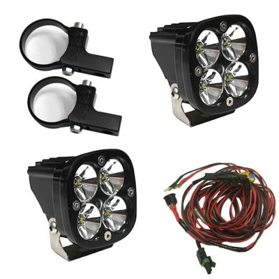 LED Light Pods Kit W/Horiz Mounts Harness Squadron Pro