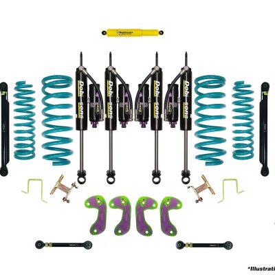 Dobinsons 2.5-3.5 inch VT-Series MRR 3-Way Adjustable Long Travel Lift Kit (1990-1997 Toyota Land Cruiser 80 Series)