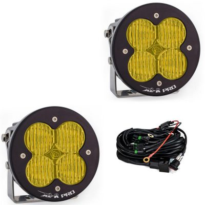 LED Light Pods Amber Lens Spot Pair XL R Pro