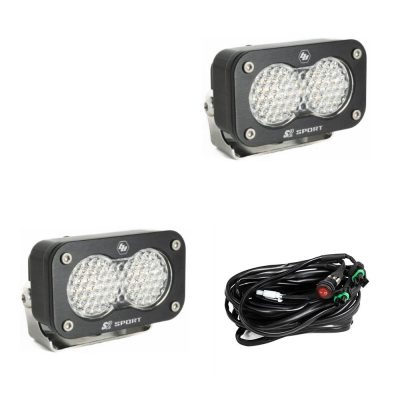 LED Work Light Clear Lens Pair S2 Sport