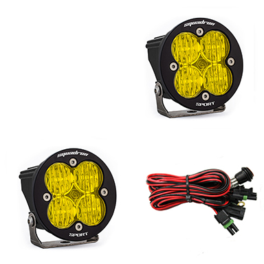 LED Light Pods Amber Lens Pair Squadron R Sport