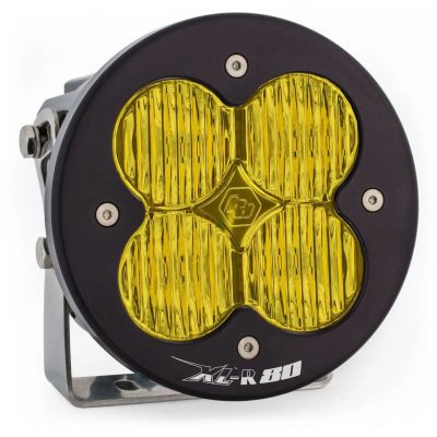 LED Light Pods Amber Lens Spot Pair XL R 80