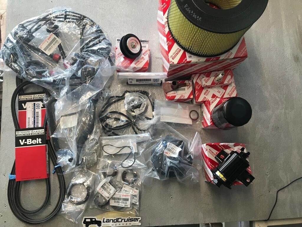 OEM Toyota 1FZ-FE Complete Engine Tune-up Kit 93-97 80 Series Land Cruiser
